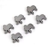 20pcs Colorful Copper Elephant Spacer Beads for DIY Jewelry Making Charms