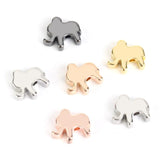 20pcs Colorful Copper Elephant Spacer Beads for DIY Jewelry Making Charms