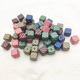 Acrylic Cube Beads for Earrings 50pcs 14mm