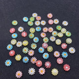 Shell Colored Sun Flower Beads 10-12mm Daisy Spacer Charm DIY Jewelry