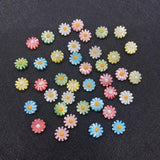 Shell Colored Sun Flower Beads 10-12mm Daisy Spacer Charm DIY Jewelry