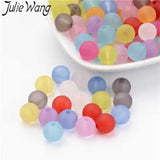 100g/Pack 6/8mm Matte Acrylic Beads Random Mixed Spacer Beads