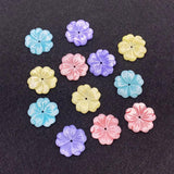 5PCS Shell Flower Beads Colorful DIY Jewelry Making