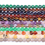 10mm Natural Stone Heart Beads for Jewelry Making