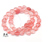 10mm Natural Stone Heart Beads for Jewelry Making