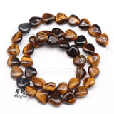 10mm Natural Stone Heart Beads for Jewelry Making