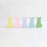 10pcs Easter Wooden Rabbit Shape Spacer Beads DIY Jewelry Making