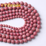 Red Rhodochrosite Stone Beads 4-10mm for Jewelry Making DIY Bracelets
