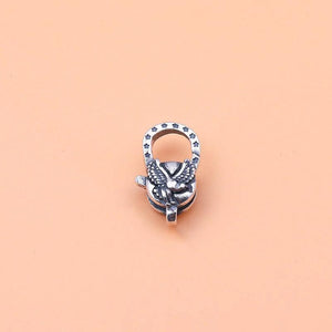 925 Sterling Silver Vintage Spring Buckle Jewelry DIY Accessories