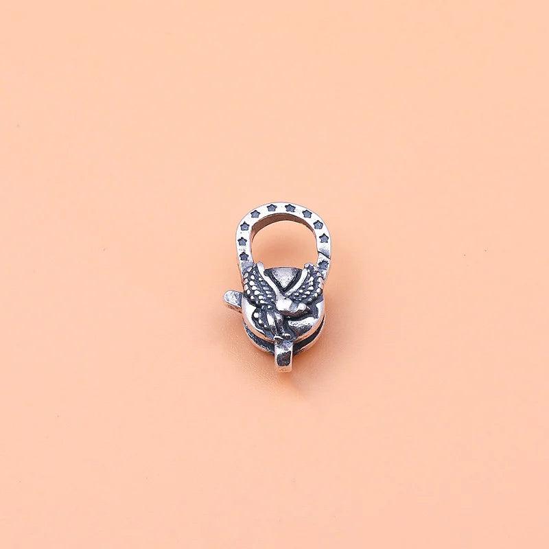 925 Sterling Silver Vintage Spring Buckle Jewelry DIY Accessories