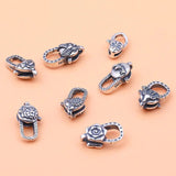 925 Sterling Silver Vintage Spring Buckle Jewelry DIY Accessories