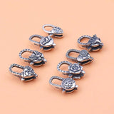 925 Sterling Silver Vintage Spring Buckle Jewelry DIY Accessories