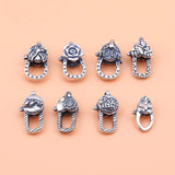925 Sterling Silver Vintage Spring Buckle Jewelry DIY Accessories