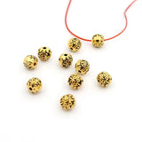 50pcs 7mm Antique Metal Spacer Beads Jewelry Making DIY Finding Bracelet