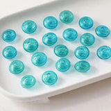 4PCS Circular Glass Bead Charms for Jewelry Making Bracelet Necklace DIY