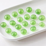 4PCS Circular Glass Bead Charms for Jewelry Making Bracelet Necklace DIY