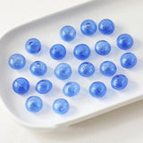 4PCS Circular Glass Bead Charms for Jewelry Making Bracelet Necklace DIY