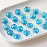 4PCS Circular Glass Bead Charms for Jewelry Making Bracelet Necklace DIY