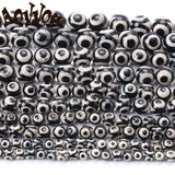 Tibetan Old Agates Stone Beads 6-12mm 15''Inches