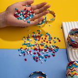 30pcs 4*8 Triangle Enamel Bracelet Beads Rainbow Boho Tile Beads