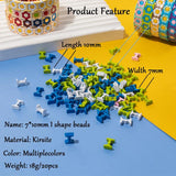20Pcs Enamel I Shape Beads for Boho Bracelet Jewelry Making