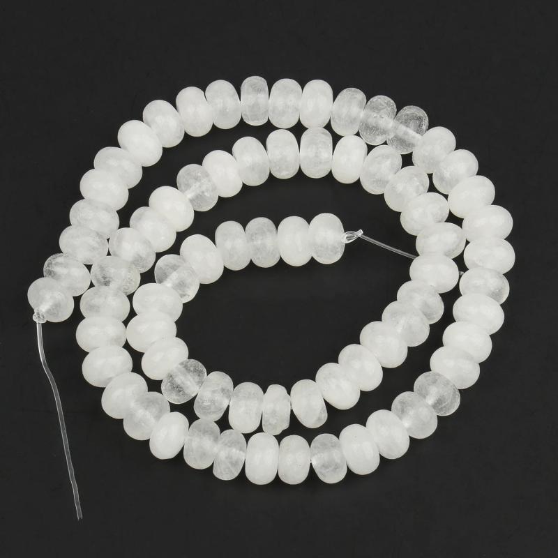 Angelite Jades Chakra Beads for DIY Healing Bracelets 5x8mm