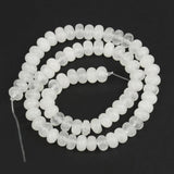 Angelite Jades Chakra Beads for DIY Healing Bracelets 5x8mm