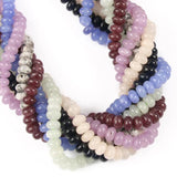 Angelite Jades Chakra Beads for DIY Healing Bracelets 5x8mm