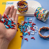 20pcs Enamel Tile Bracelet Beads - Colorful Boho DIY