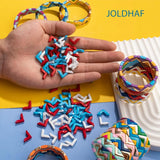 20pcs Enamel Tile Bracelet Beads - Colorful Boho DIY