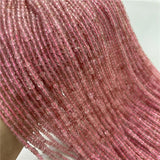 Cube Faceted Natural Stone Beads 2mm Tiny DIY Gem Beads