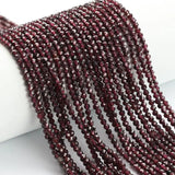 Natural Stone Beads Tiger Eye Agates Jades Quartzs Garnet Round Loose Beads