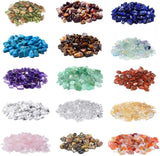 200Pcs Natural Stone Healing Crystal Chips Beads for DIY Chakra Bracelet