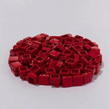 40pcs 6X6MM Enamel Beads for DIY Colorful Bracelets Making Accessory