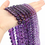 Amethyst Crystal Round Loose Beads for DIY Jewelry Making