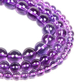 Amethyst Crystal Round Loose Beads for DIY Jewelry Making