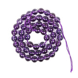 Amethyst Crystal Round Loose Beads for DIY Jewelry Making