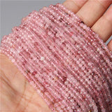 4MM Faceted Roundle Agate Stone Beads for Jewelry Making