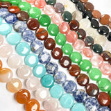 Natural Tiger Eye Stone Malachite Loose Beads 16x16x6mm