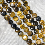 Natural Tiger Eye Stone Malachite Loose Beads 16x16x6mm