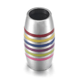 4pcs Colorized Tube Enamel Bead 7mm Large Hole for Bracelet Making
