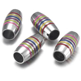 4pcs Colorized Tube Enamel Bead 7mm Large Hole for Bracelet Making