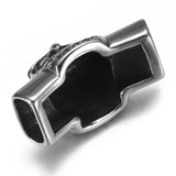 Stainless Steel Owl Slider Beads 12*6mm for Leather Bracelet