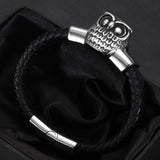 Stainless Steel Owl Slider Beads 12*6mm for Leather Bracelet