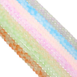 106pcs Natural Stone Two-tone Glass Beads for DIY Jewelry Making