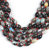 10x14mm Coffee Fire Agates Loose Spacer Beads 15''