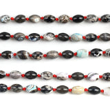 10x14mm Coffee Fire Agates Loose Spacer Beads 15''