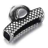 Stainless Steel Skull Slider Beads 12*6mm Hole Charms