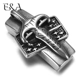 Stainless Steel Slider Beads Punk Sword 11*6mm Hole Slide Charms