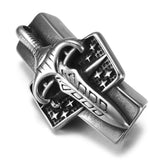 Stainless Steel Slider Beads Punk Sword 11*6mm Hole Slide Charms